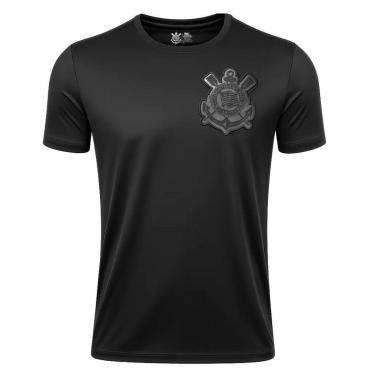 Imagem de Camisa Corinthians All Black Bordado Oficial-Masculino