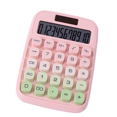 Imagem de Calculadora Retrô Mecânica Candy Color 12 Dígitos Solar - Tesla Store,