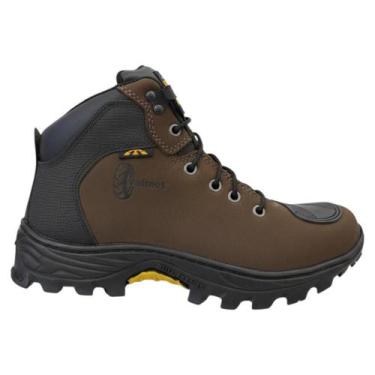 Imagem de Bota Bull Terrier Valmet Moto Trilha Marrom Escuro Masculina, 38, Wood