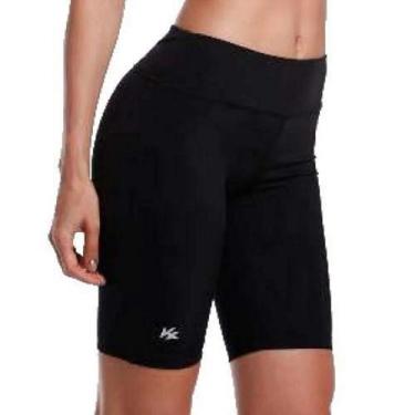 Imagem de Bermuda Ciclismo Bike Kanxa Acolchoada Feminino Adulto 6448, P, Preto