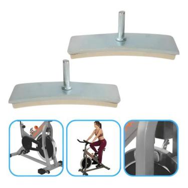 Imagem de 2 Sapata Pastilha Freio Feltro Bicicleta Indor Bike Spinning - Movemen