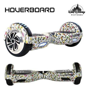 Imagem de Skate Eletrico 6,5 Mickey Mouse Branco Hoverboard Smart