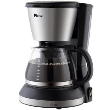 Imagem de Cafeteira Eletrica 550W Philco 720ml 14 Xicaras Inox Preta 127V, 110V