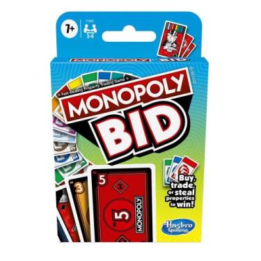 Imagem de Jogo de Cartas Hasbro Gaming Monopoly Bid F1699 Hasbro