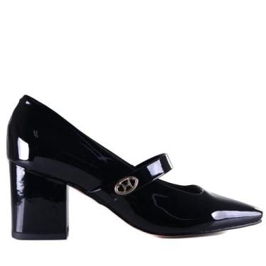 Imagem de Sapato Feminino Capodarte Boneca 4018944 Preto Verniz, 38