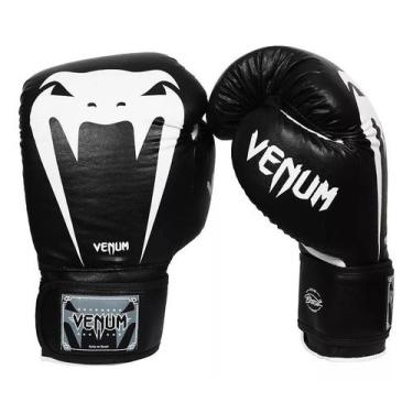 Imagem de Luvas de Boxe Muay Thai MMA Venum Giant Brasil Preta, Preto, 16 Oz, Un