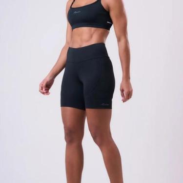 Imagem de Bermuda Legging Essential Academia Run 3 Bolsos Feminina Authen - Pret