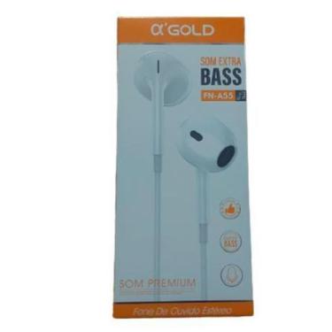 Imagem de Fone de ouvido com microfone agold extra bass-fn a55
