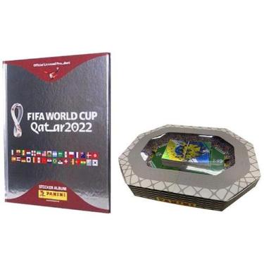 Imagem de Kit Box de Cards Seleção Brasileira Panini 60 - Cards + Álbum Capa Dur