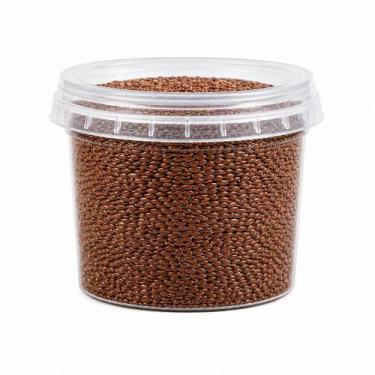 Imagem de Semente de linhaca marrom 100g pote com tampa - alta qualidade - no-br