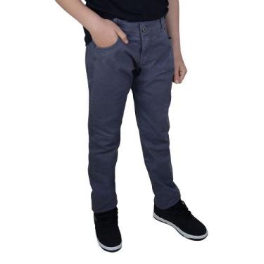Imagem de Calça Sarja Infantil Masculina Dipopini Jogger Squash Cinza, 12, Cinza