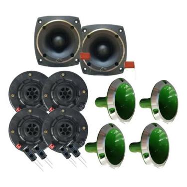 Imagem de Kit corneteira 4x2 compet completo corneta aluminio cor:verde, VERDE