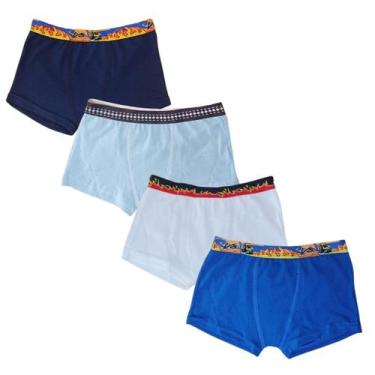 Imagem de Kit 2 Cuecas Boxer Infantil Menino Elástico Algodão 1516 - GRAÇA MENIN