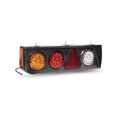 Imagem de LANTERNA TRASEIRA LE para 10 LEDS 24V COM TRIANGULO TIPO LIB - PRADOLU