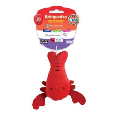 Imagem de Brinquedo Pelúcia Tex Toys Lagostinha para Cães - Plas Pet