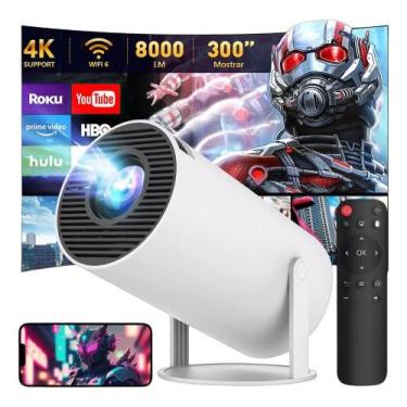 Imagem de Projetor HY300 Pro 4K Ultra HD Smart Portátil WiFi Bluetooth LED Cinem