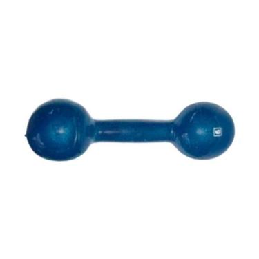 Imagem de Halter Ferro Fundido Emborrachado 9kg para Treino Musculação Anilhas F