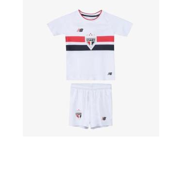 Imagem de Kit Baby São Paulo Fc New Balance Home Spfc 2026 Tamanho:04Cor:Branco 