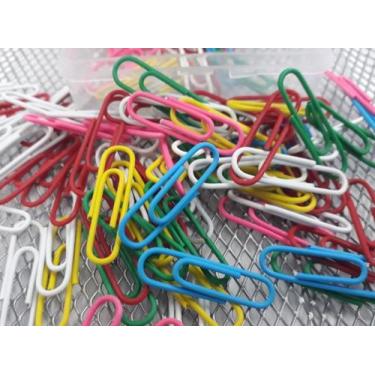 Imagem de 200 Clips Colorido Para Papel 28mm - Caixa Com 100 Unidades - Estivale