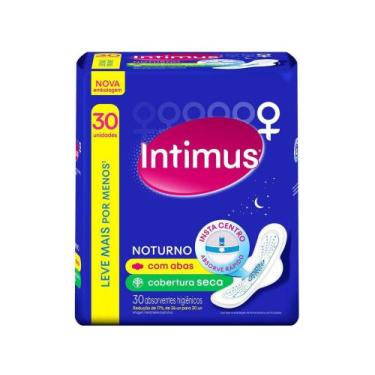Imagem de Absorvente Externo Intimus Noturno Seca com Abas 30 unidades