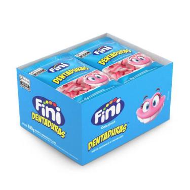 Imagem de Bala de Gelatina Dentaduras Mini Fini 12 pacotes de 15g cada