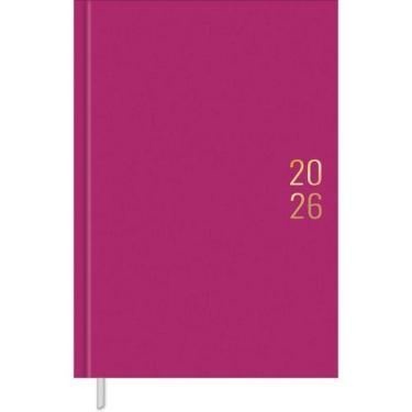 Imagem de Agenda 2026 Diaria Napoli Costurada M5 Tilibra 176 Fls, Rosa
