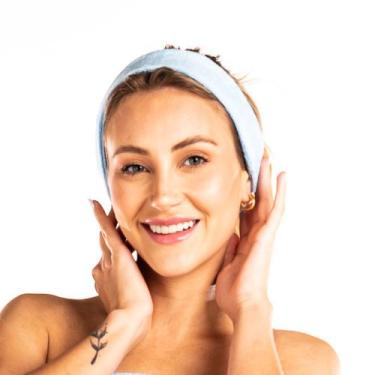 Imagem de Bandana/Faixa de Cabelo em Atoalhado para Skin Care e Maquiagem Vairel