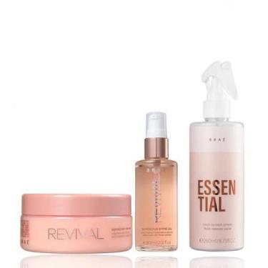 Imagem de Kit BRAE Revival - Máscara de Reconstrução 200g Gorgeous Shine Oil 60m