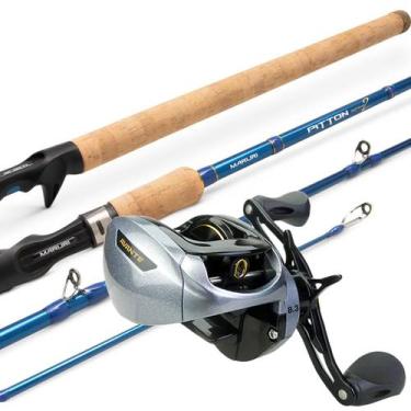 Imagem de Combo Pesca carretilha Avante Slim Vara de Carbono Tubular Lado da Man
