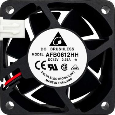 Imagem de Ventoinha AFB0612HH 12V 0.25A 3W 2 Fios 2 Pinos 60X60X25 A1 - Delta El