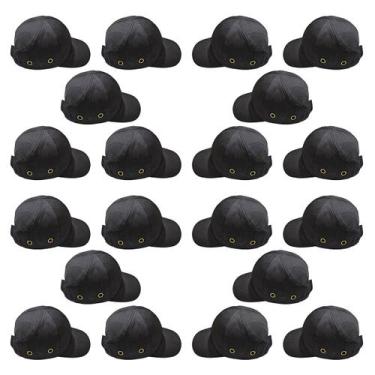 Imagem de Bone com Capacete EPI Kit 20 Uni Obra Segurança do Trabalho Casquete P