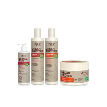 Imagem de Apse Vegan Protein Shampoo E Condicionador E Máscara + Bb Cream - Apse
