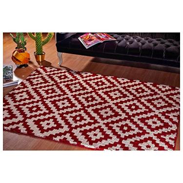 Imagem de Tapete para Sala Art 200x250 cm Desenho 18 Rubi e Pérola