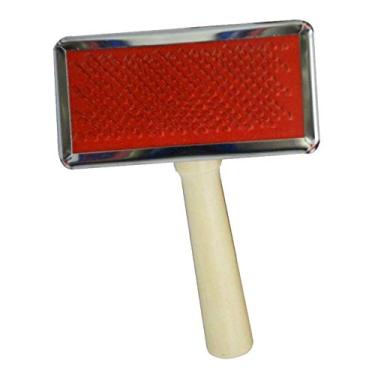 Imagem de Escova Para Cães e Gatos Rasqueadeira Cabo de Madeira G Napi