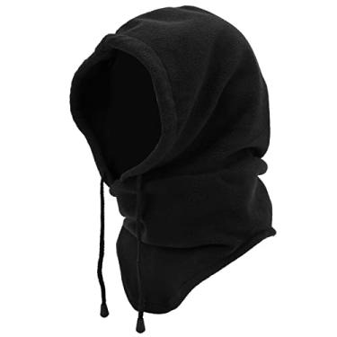 Imagem de Chapéu de caçador, chapéu de equitação de inverno portátil multifuncional de poliéster unissex para clima frio
