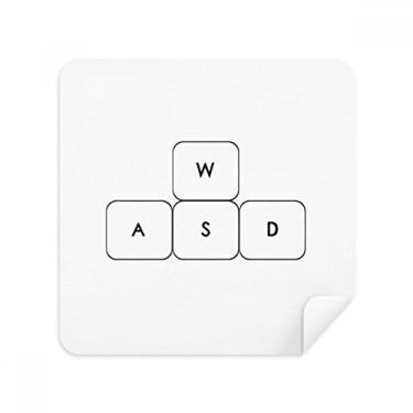 Imagem de Keyboard Symbol ASWD óculos pano limpador de tela tecido camurça pacote com 2