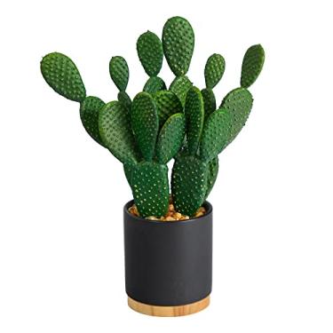 Imagem de Planta artificial suculenta de cacto de 25,4 cm (10") no vaso