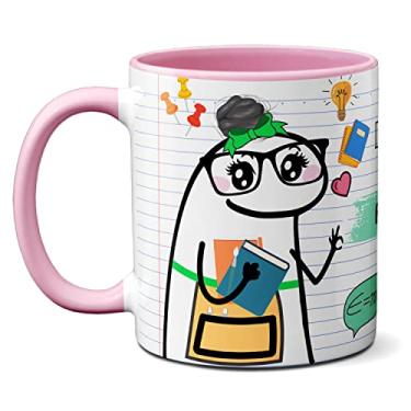 Imagem de Caneca Professora Física Vai Cair Tudo Na Prova Meme Flork (Rosa)