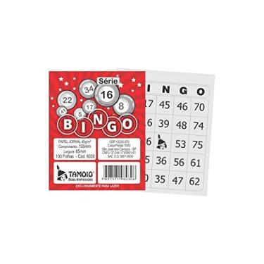 Imagem de Bloco Para Bingo Jornal 105X85Mm 100Fls. S16-30 Pacote Com 15-94920
