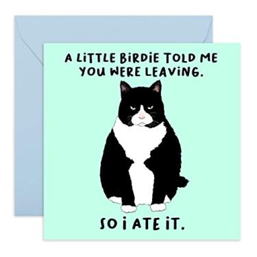 Imagem de Central 23 - Cartões engraçados para ela – "A Little Birdie…You Were Leaving" – Cartão...