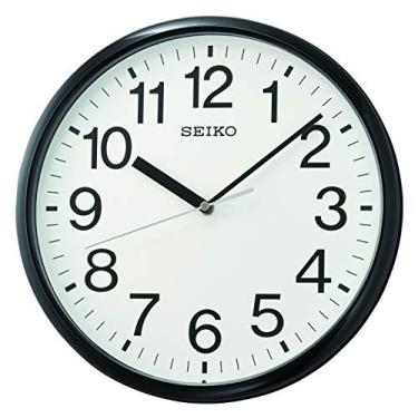 Imagem de SEIKO Relógio de parede empresarial, 30,48 cm (12"), preto