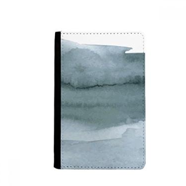 Imagem de Suporte de passaporte com estampa de plantas abstratas de tinta para passaporte Notecase Burse capa carteira porta-cartão, Multicolor