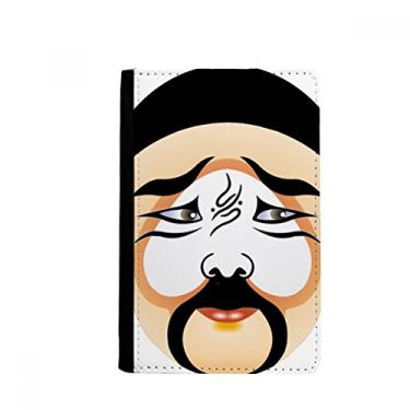 Imagem de Cabeça de ópera Peking colorida Zhuihanxin porta-passaporte Notecase Burse carteira capa porta-cartão, Multicolor