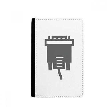 Imagem de Cabo de carregamento preto com plugue padrão para passaporte Notecase Burse carteira capa para cartão, Multicolorido.