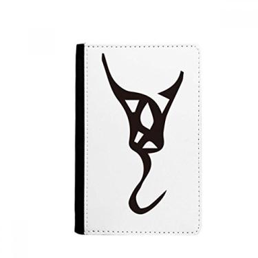 Imagem de Inscrição óssea sobrenome personagem wan porta-passaporte notecase burse carteira capa porta-cartão, Multicolor