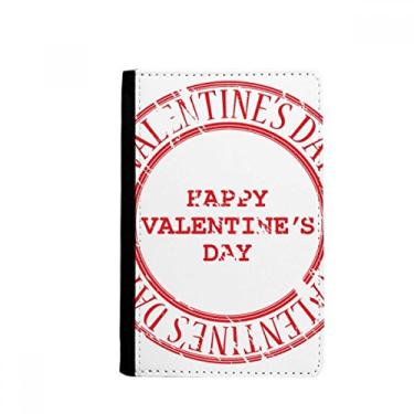 Imagem de Carteira vermelha para cartões Happy Valentine para passaporte Notecase Burse, Multicolor