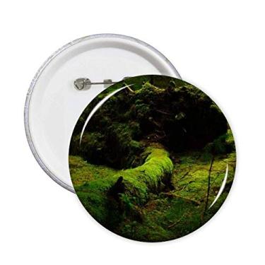 Imagem de Grama Verde Ciência Florestal Natureza Cenário Pinos Emblema Botão Decoração Acessório 5 peças