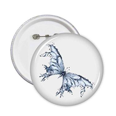 Imagem de Blue Butterfly Kite Art Deco Presente Fashion Pins Emblema Botão Decoração Acessório 5 peças