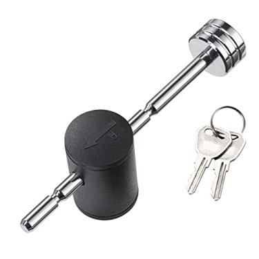 Imagem de CZC AUTO Trailer Tongue Acoplador Trava Ajustável Trailer Acoplador Pino, Diâmetro 1/4 polegada, Comprimento Efeito de 7,6 cm Cabe 2,5 cm a 7,6 cm Acoplador Tipo Trava para Reboque Barco, Caminhão, Trailer de Carro RV