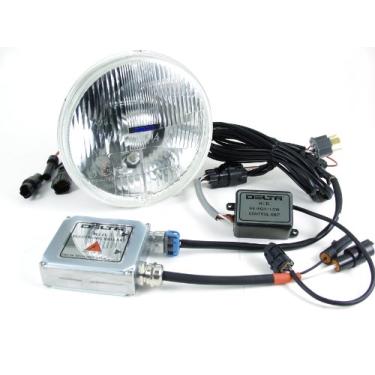 Imagem de Delta Lights (01-1159-HDH2) DOT Series 17,78 cm H.I.D. Sistema de farol com luzes de cidade para Hummer H2